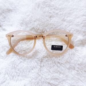 Cleo Pink Round Blue Light Glasses